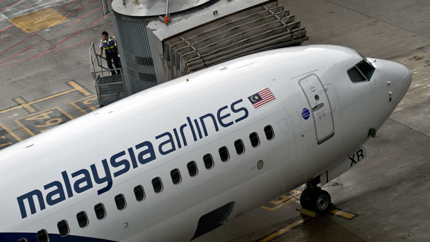 A Malaysia Airlines plane 