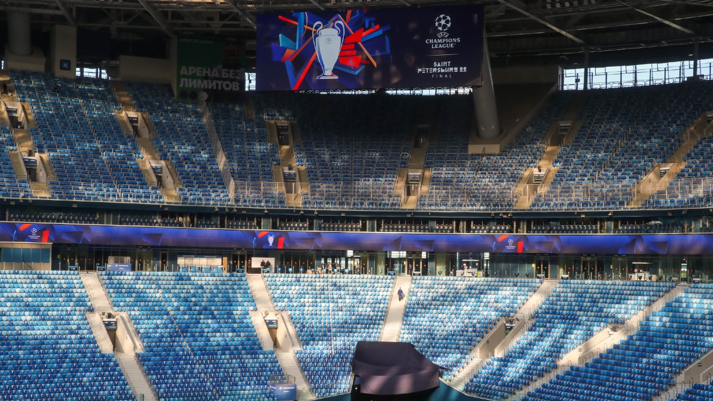 Gazprom Arena in Saint Petersburg will not host the 2022 Champions League final 