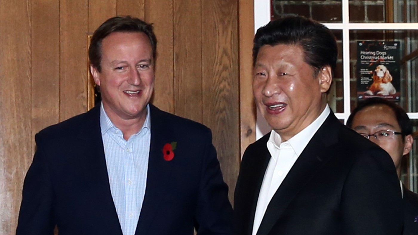 David Cameron and Xi Jinping 