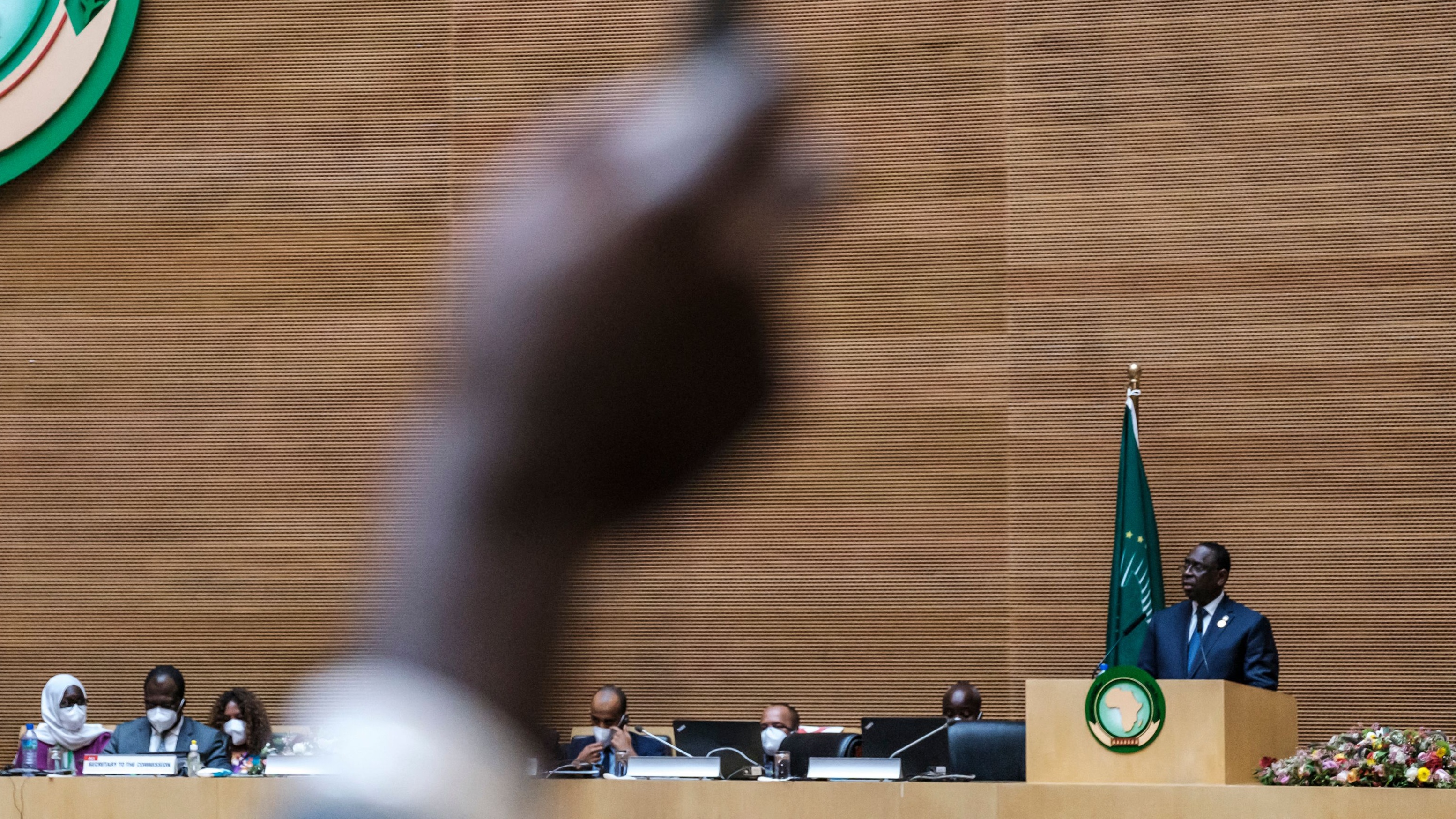 A meeting of the African Union in Addis Ababa, Ethiopia