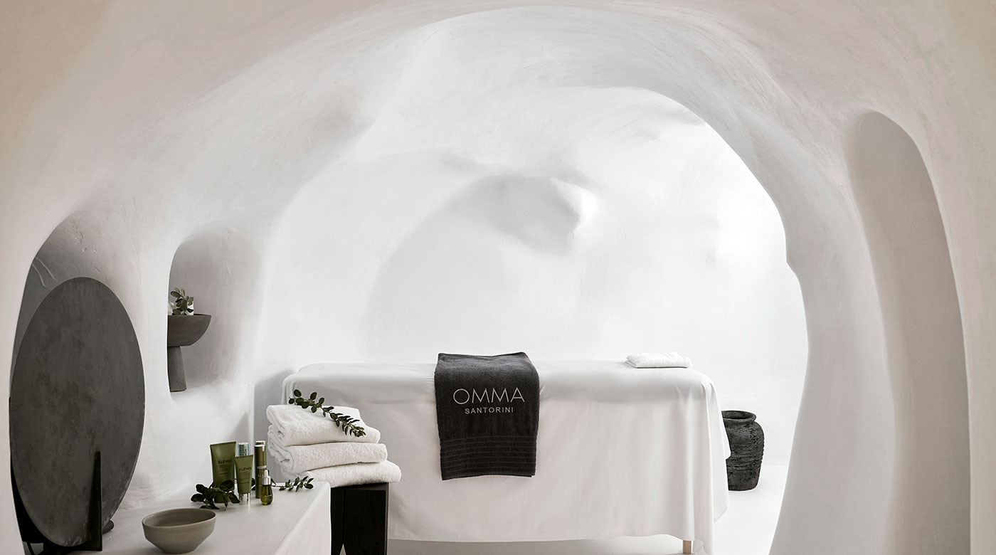 The spa at OMMA Santorini