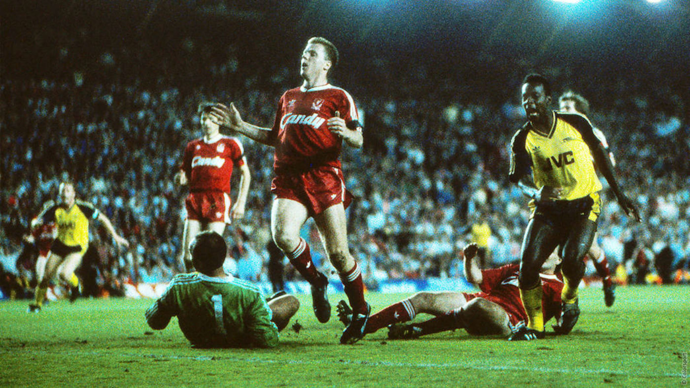 Michael Thomas scored a dramatic late goal as Arsenal won the title in 1989 