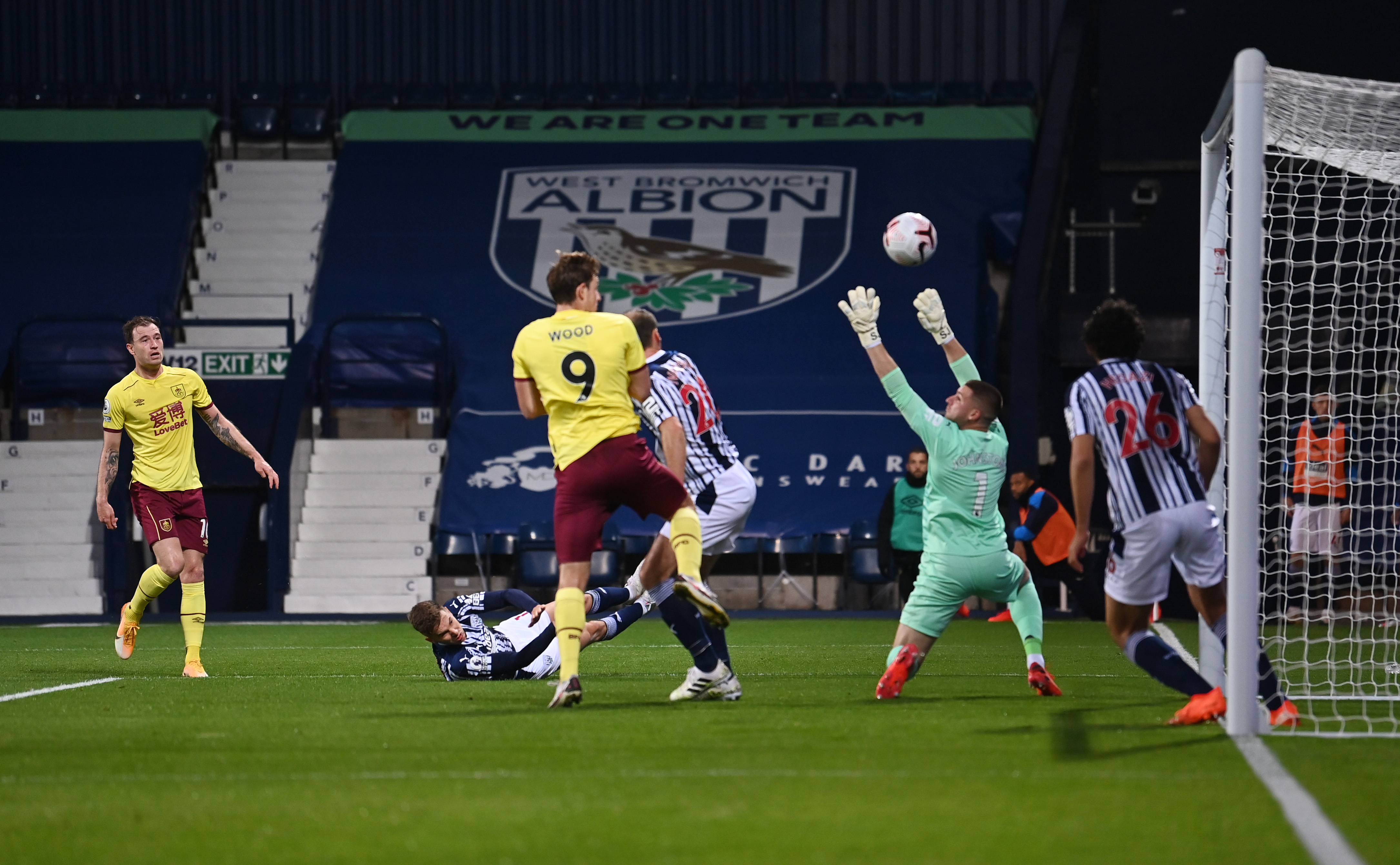 West Bromwich Albion drew 0-0 with Burnley in a Premier League pay-per-view match 