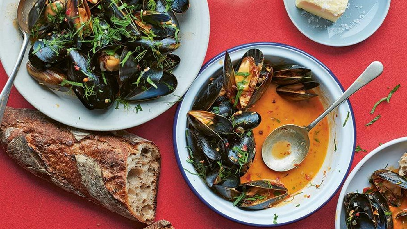 Mussels, ’nduja, cream and fennel recipe