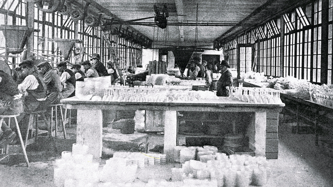 The Lalique factory in Alsace in 1922