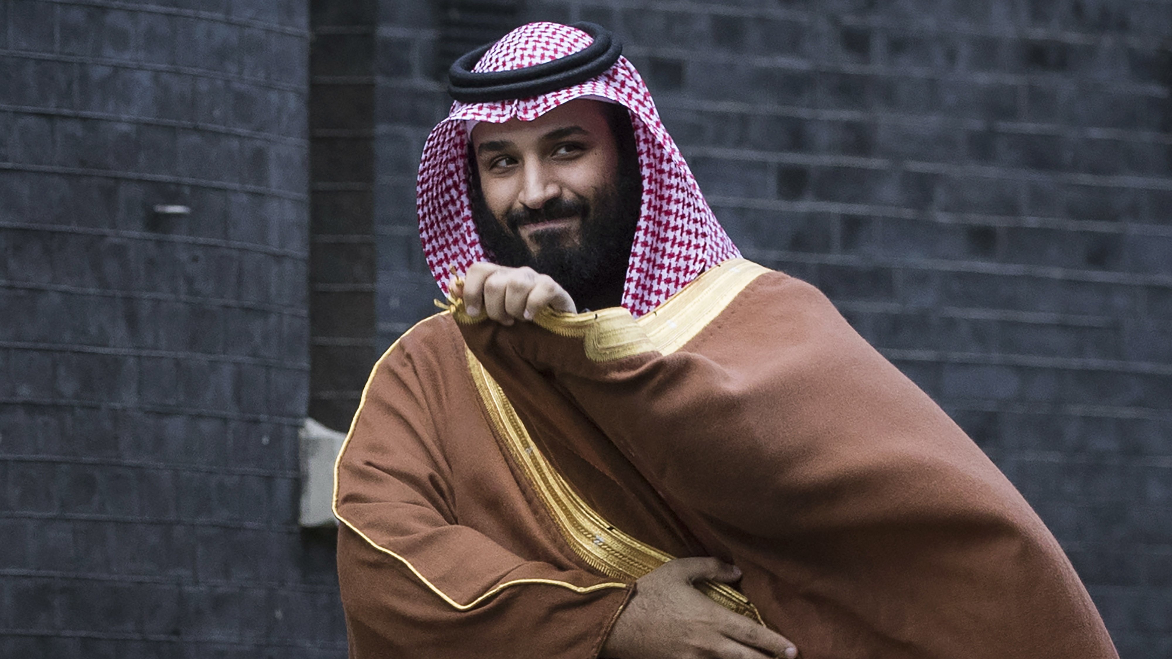 Mohammed bin Salman on a visit to 10 Downing Street