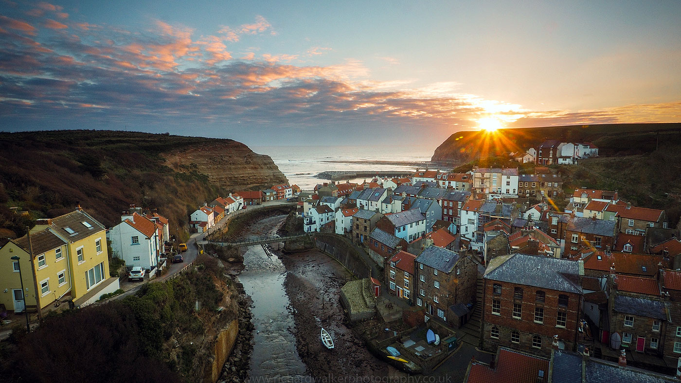 The village of Staithes, North Yorkshire