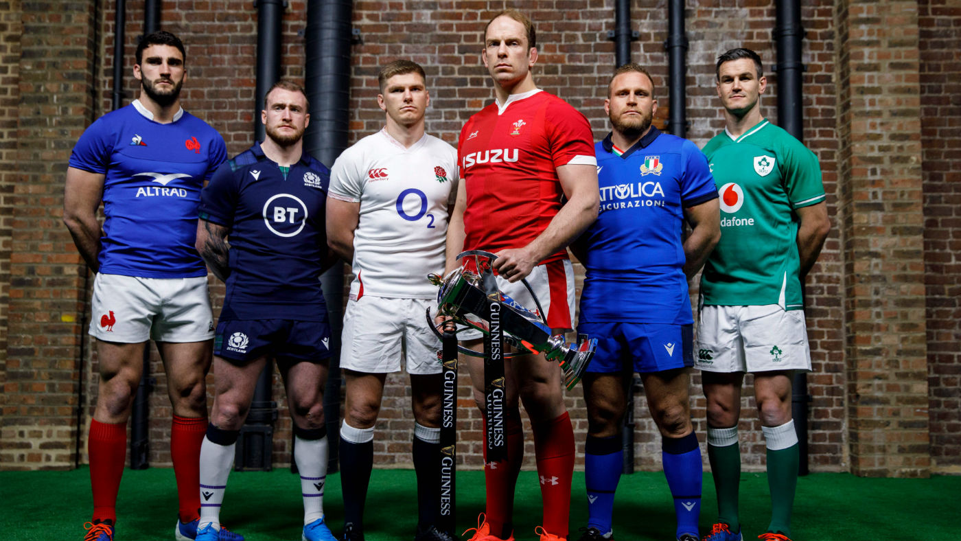 The Six Nations captains line up ahead of the 2020 championship 