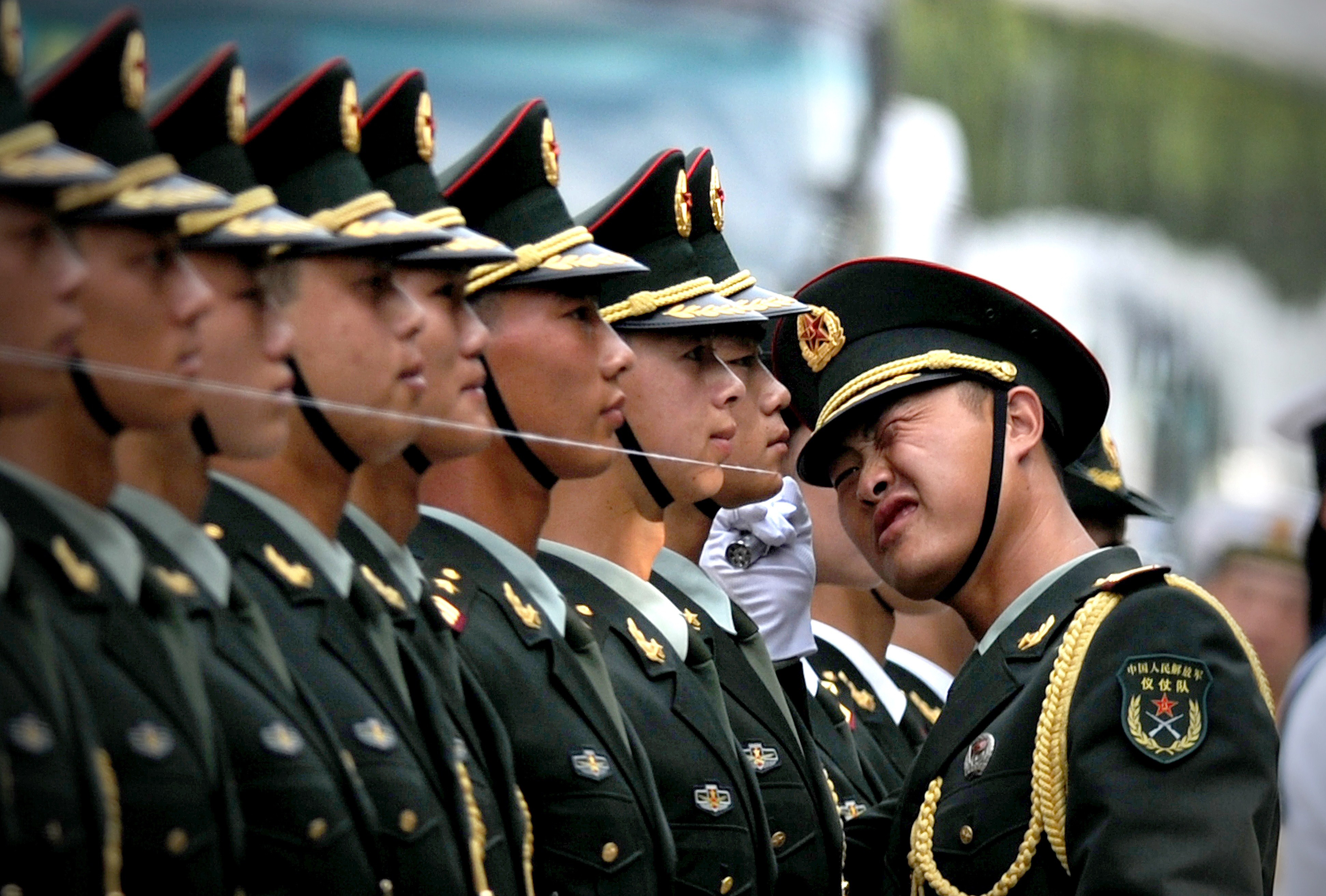 Chinese honour guards