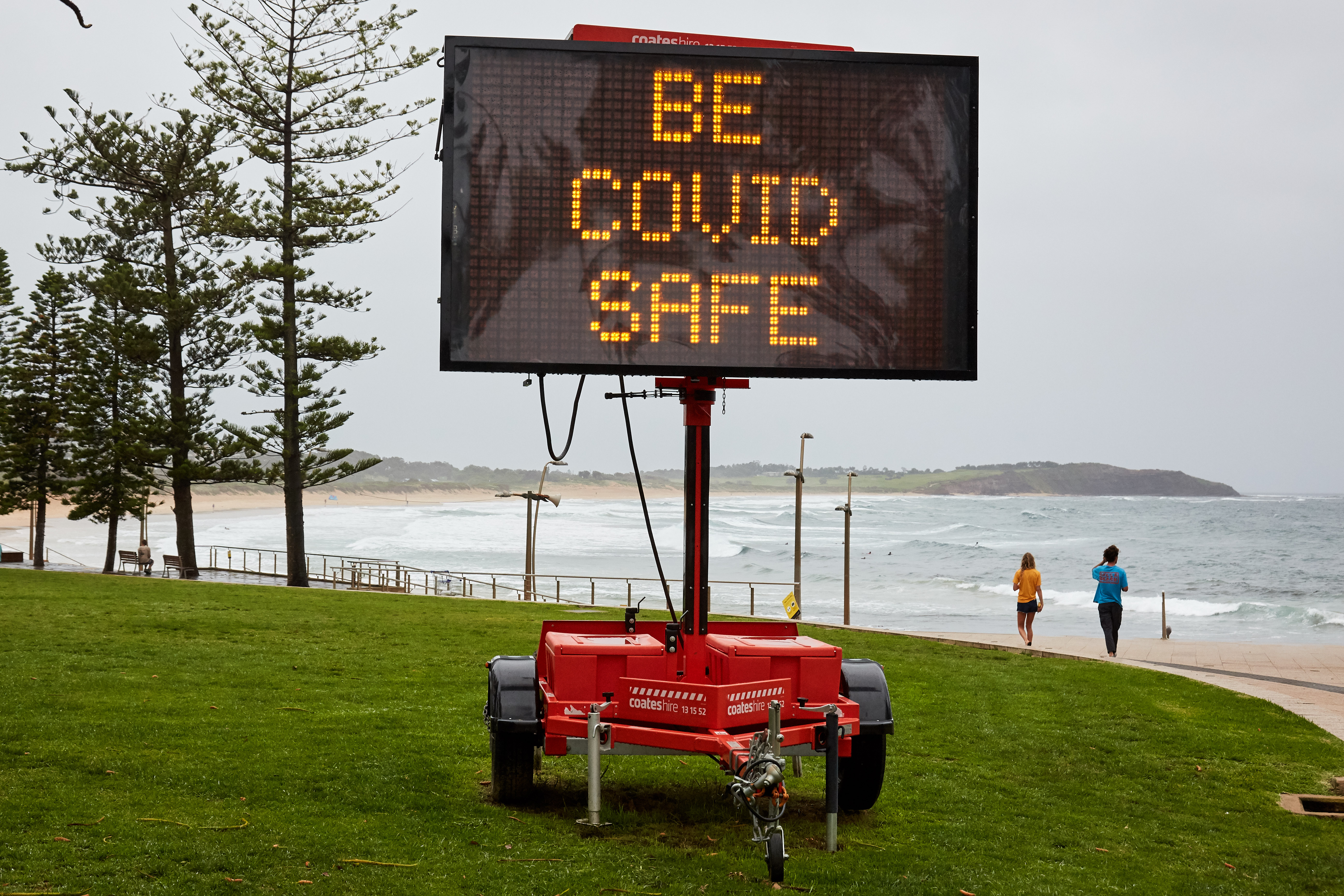 Covid warning in Australia