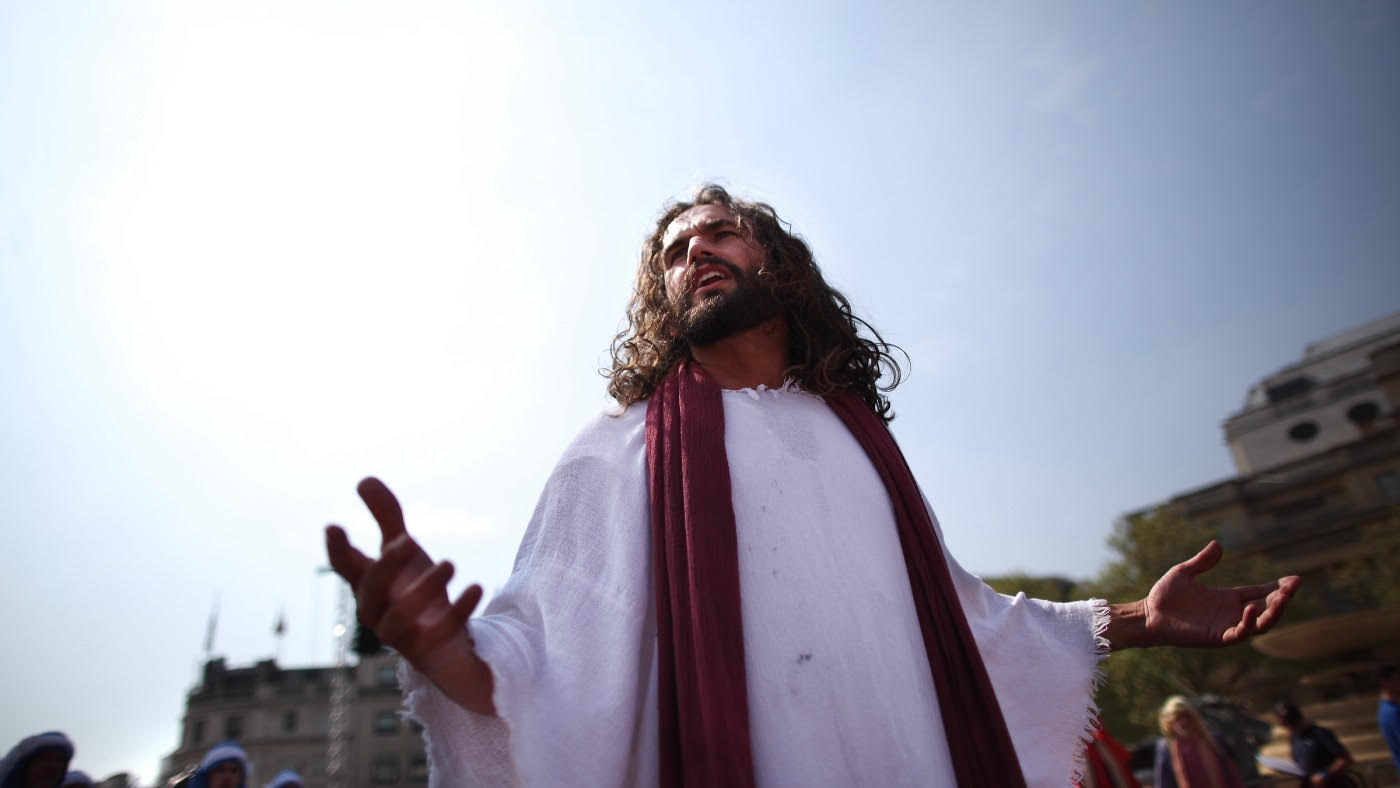 An actor playing Jesus Christ