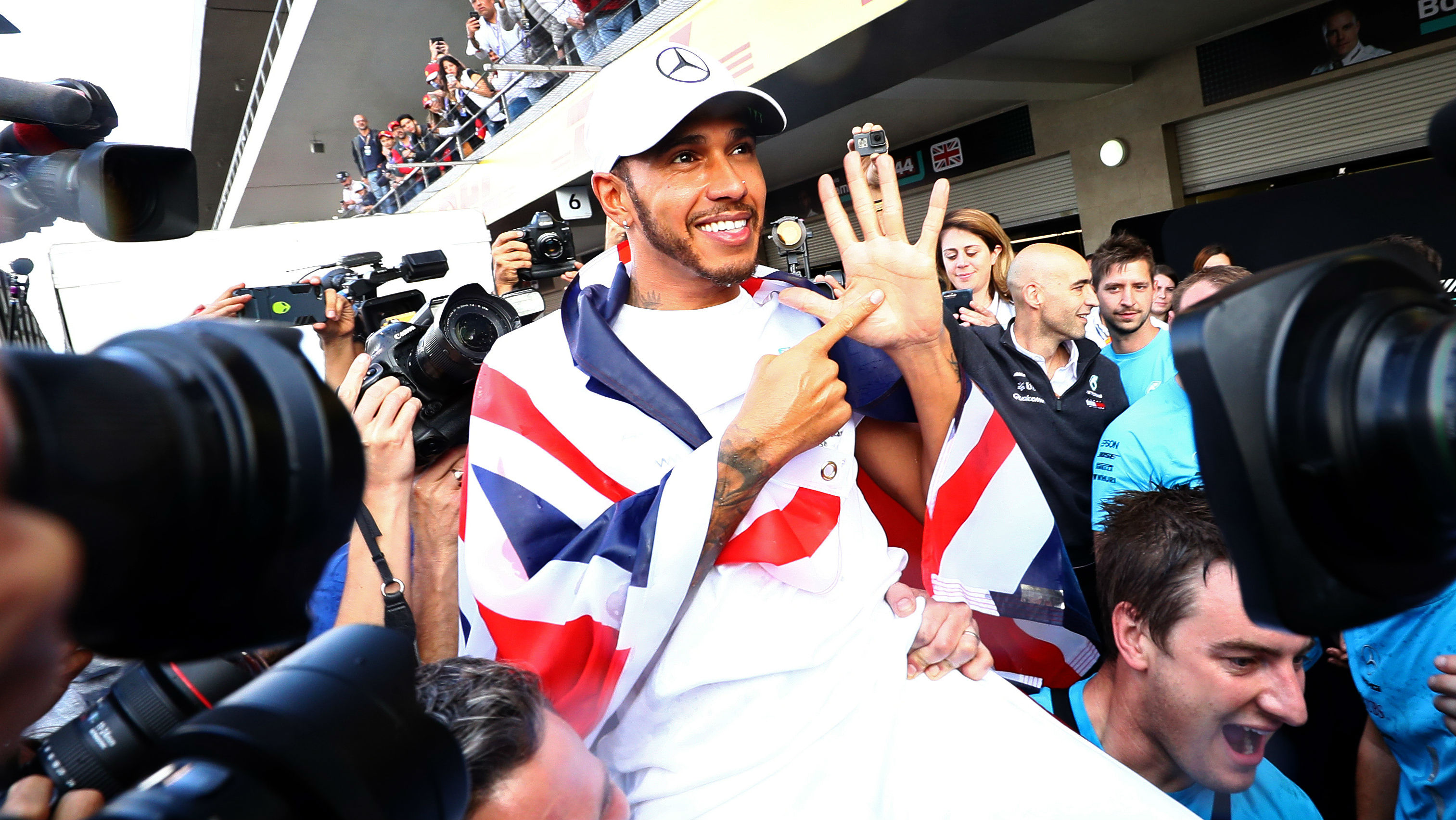 Mercedes driver Lewis Hamilton won his fifth Formula 1 world title in 2018