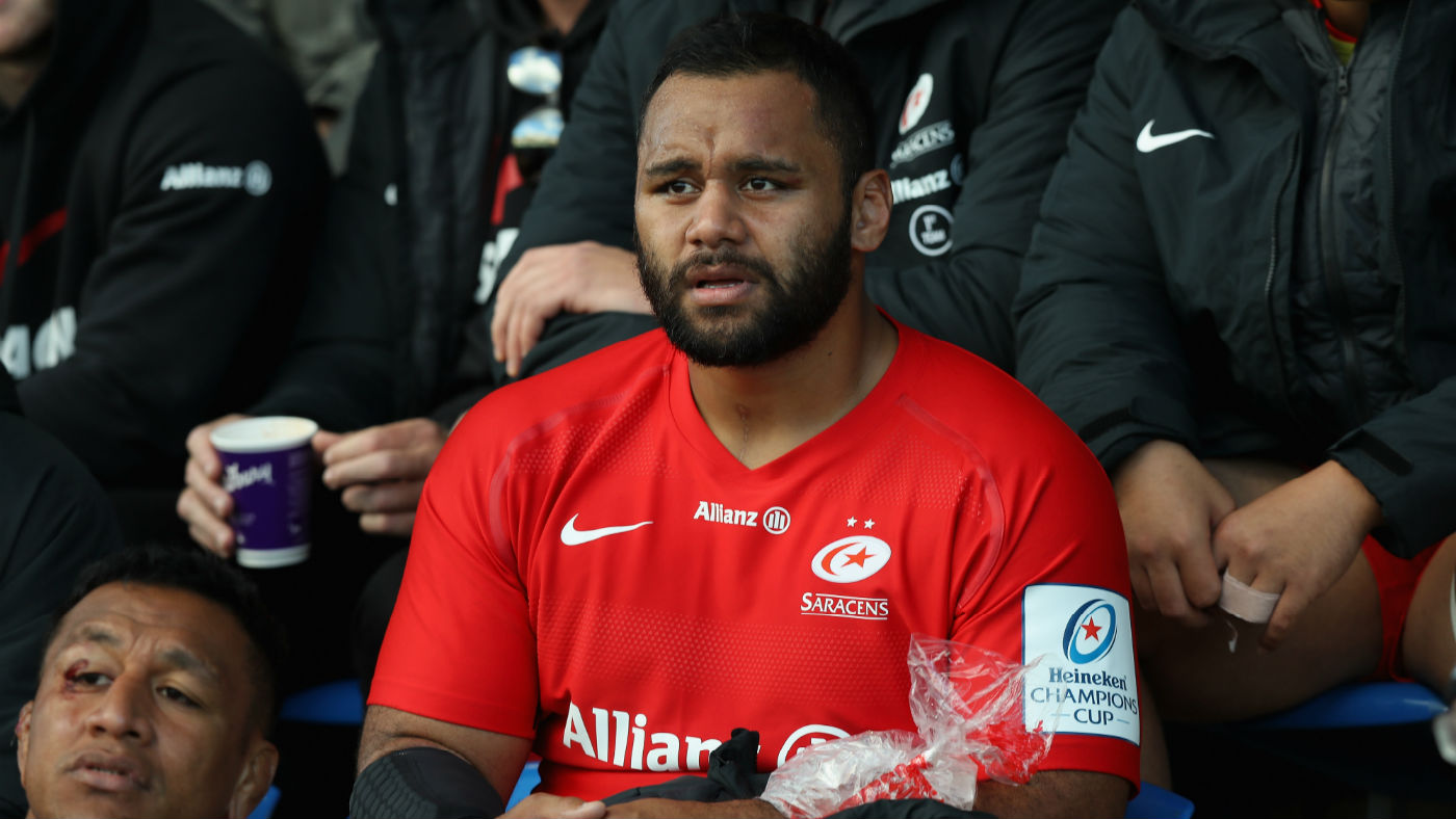 Saracens and England No.8 Billy Vunipola broke his left arm against the Glasgow Warriors