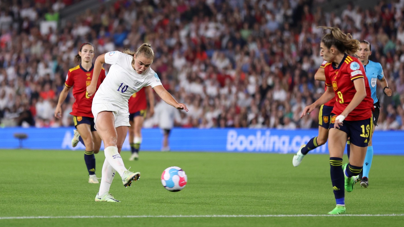 Georgia Stanway scored England’s winner against Spain in the quarter-final