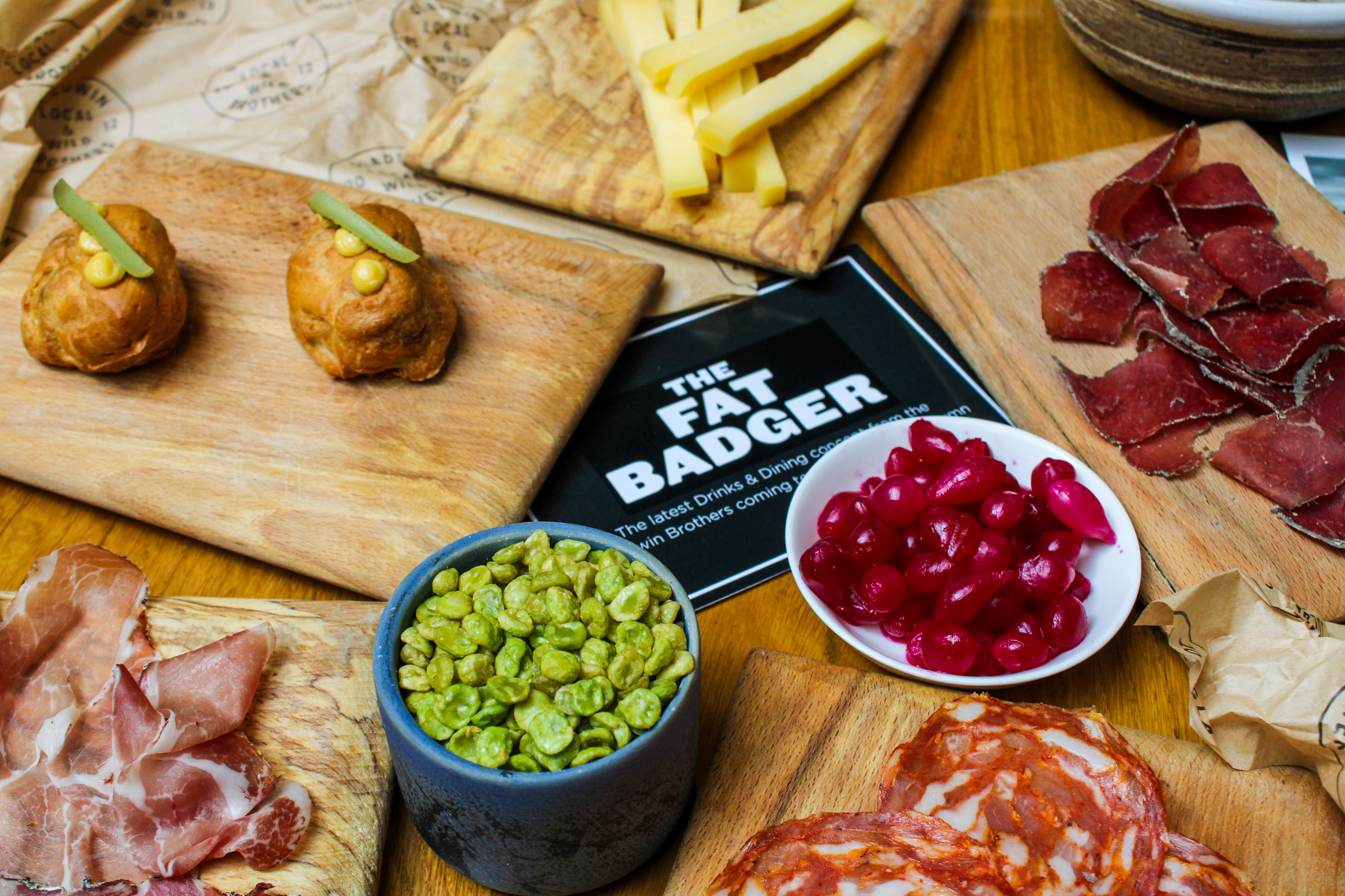 The Fat Badger charcuterie spread