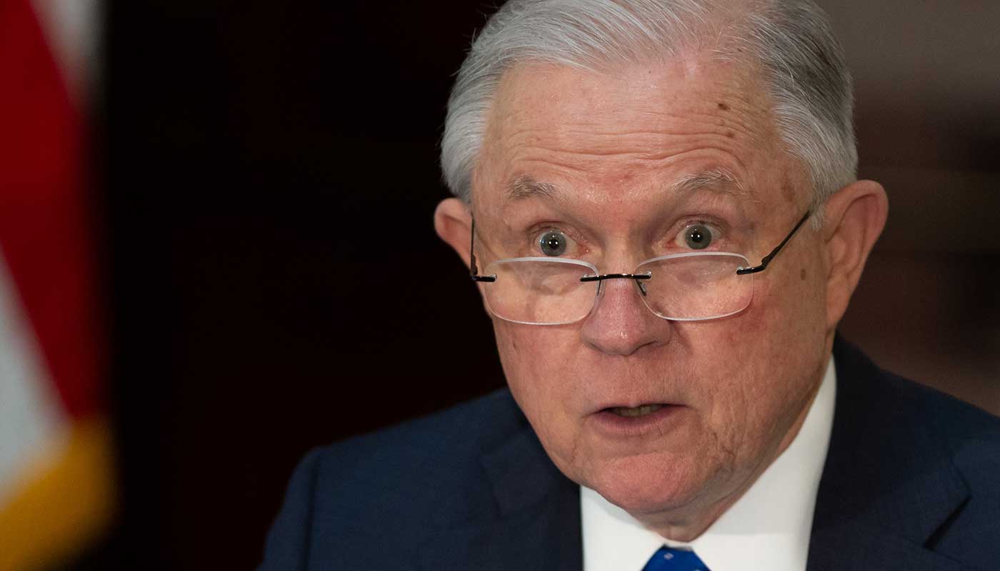 Jeff Sessions has hit back at criticism from Donald Trump over Russia probe