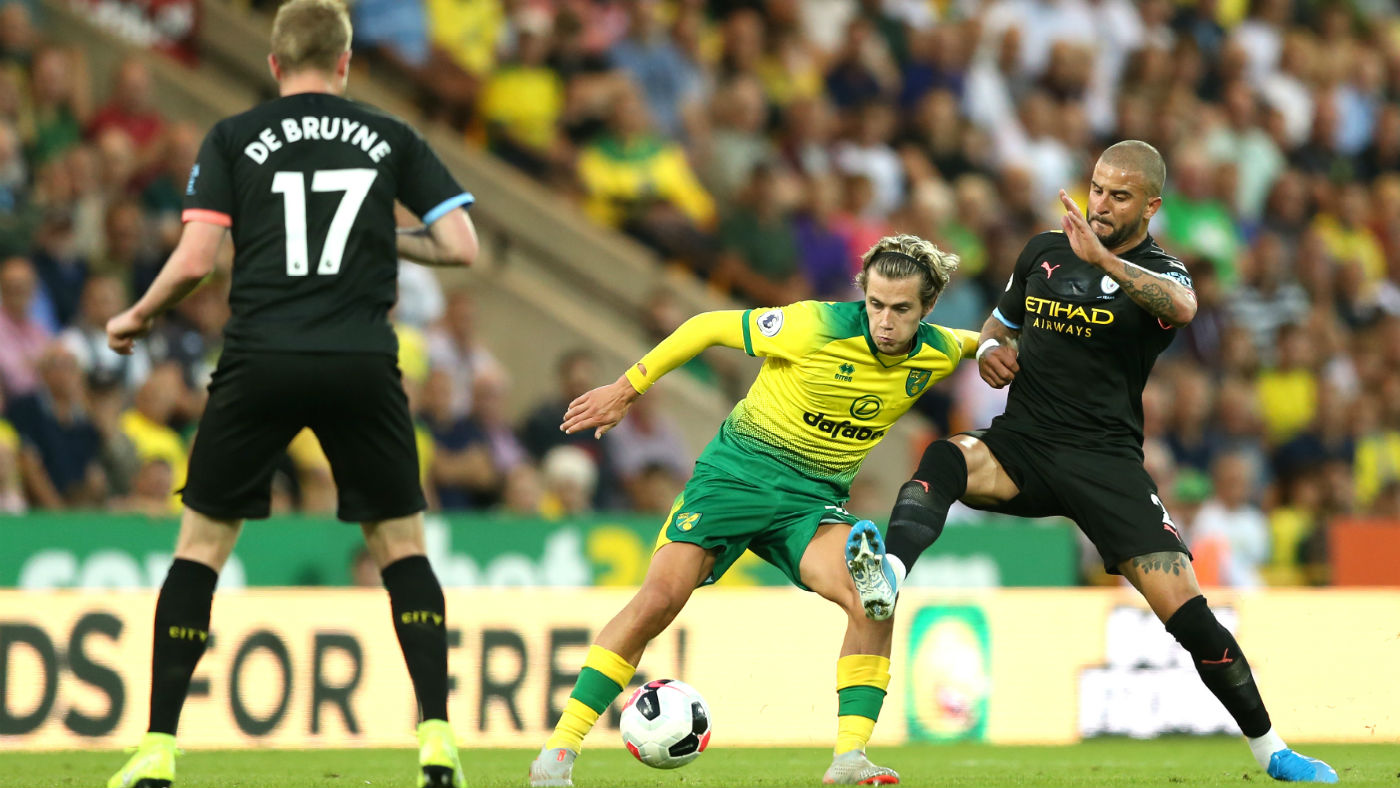 Premier League champions Manchester City were beaten 3-2 by Norwich City at Carrow Road