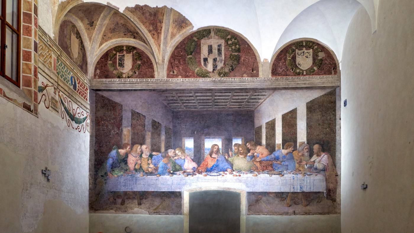 The Last Supper (Il Cenacolo) by Italian artist Leonardo da Vinci