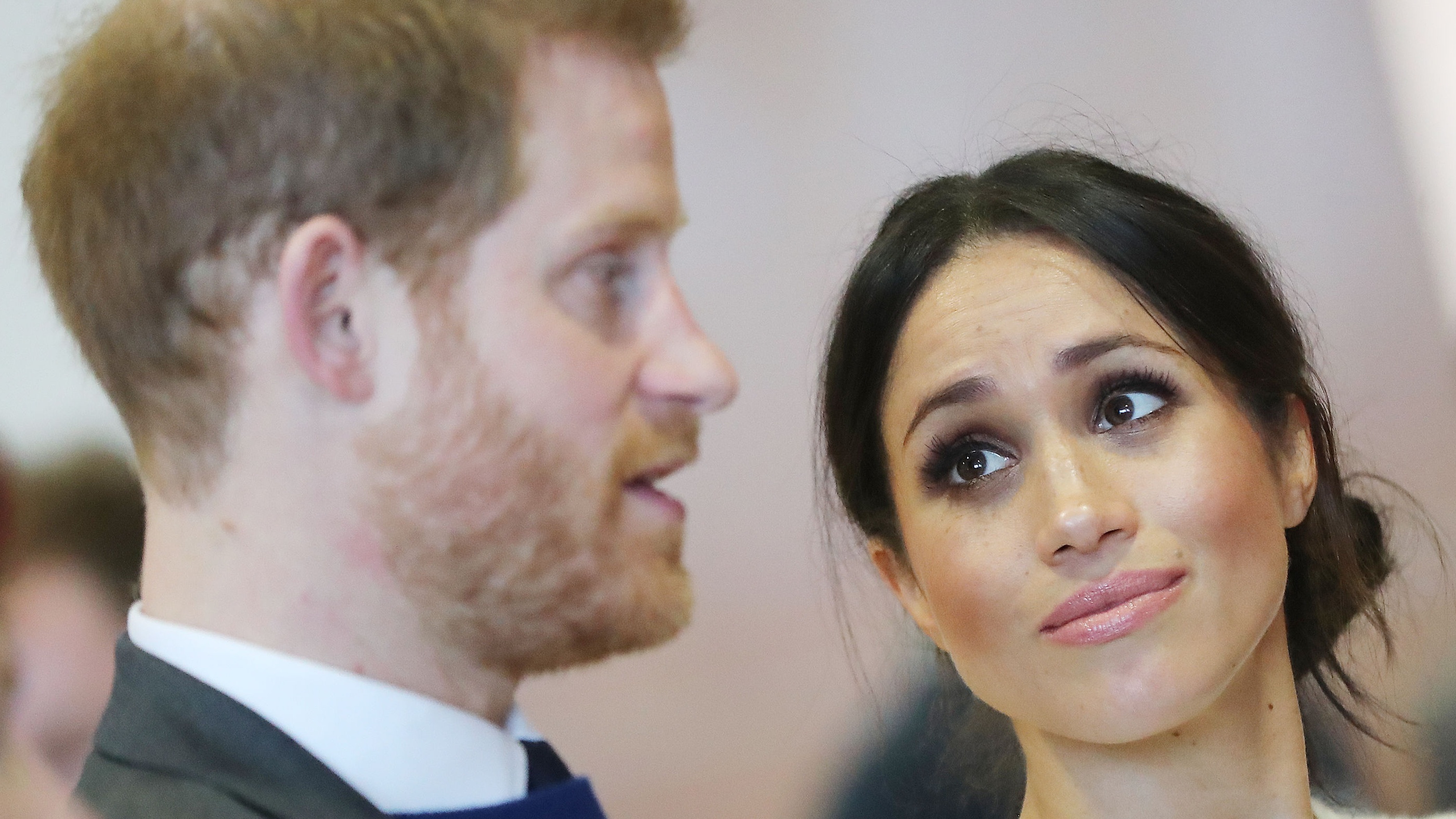 Prince Harry and Meghan Markle during a visit to Northern Ireland in 2019