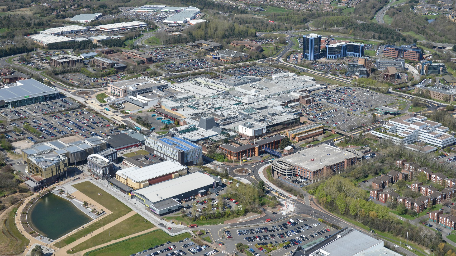 Telford aerial view
