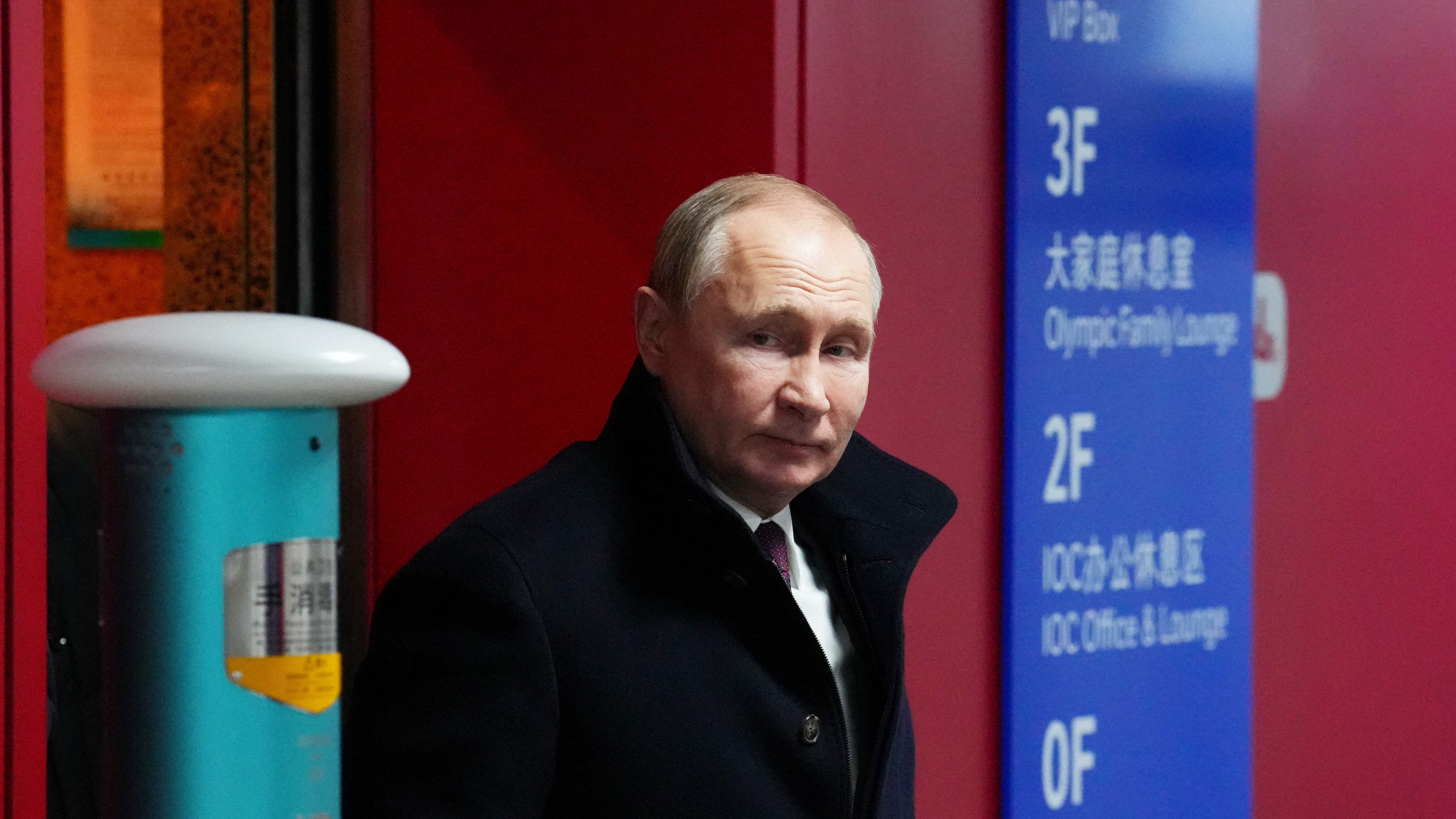 Vladimir Putin attends the Olympic Games in Beijing