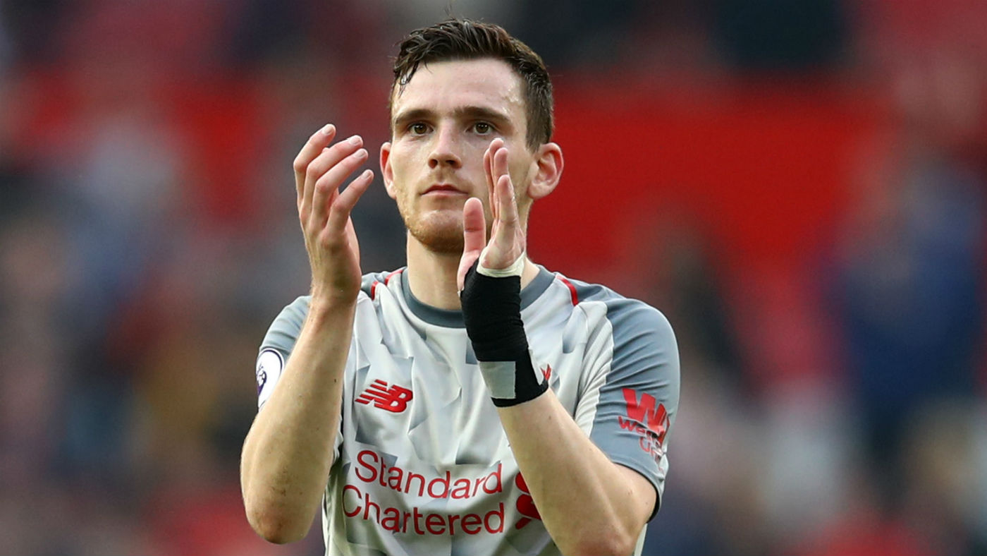 Liverpool left-back Andy Robertson is captain of the Scotland national team
