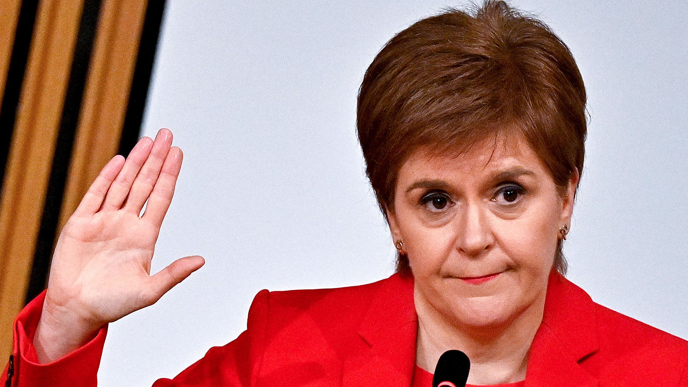 Nicola Sturgeon gives evidence to a Scottish Parliament committee 