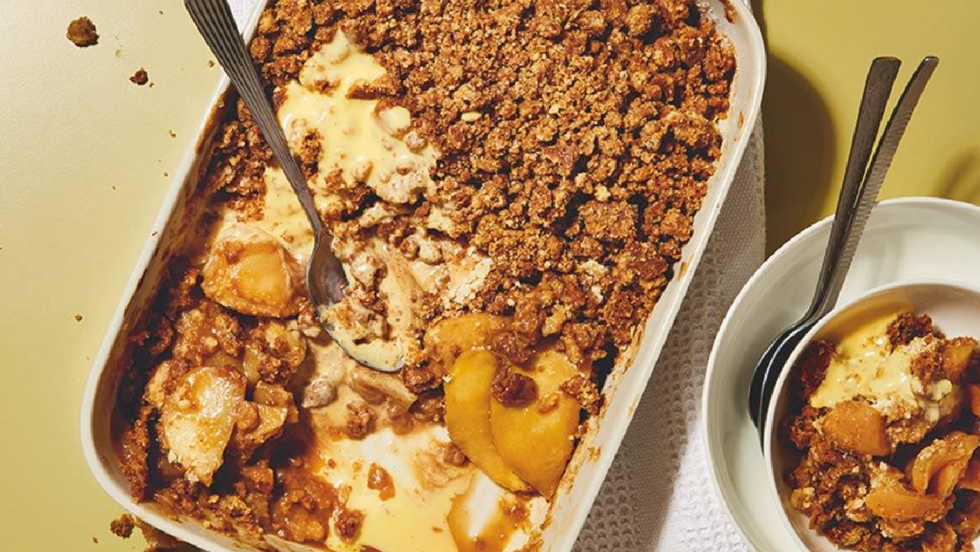 Butterscotch apple crumble recipe taken from Poppy Cooks: The Food You Need by Poppy O’Toole