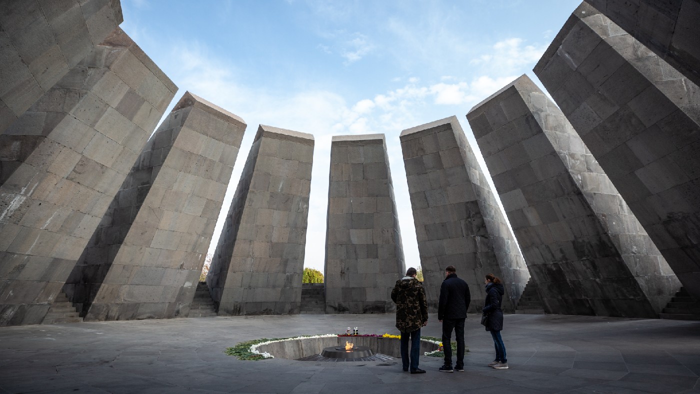 A memorial built in 1967 marking the Armenian genocide 