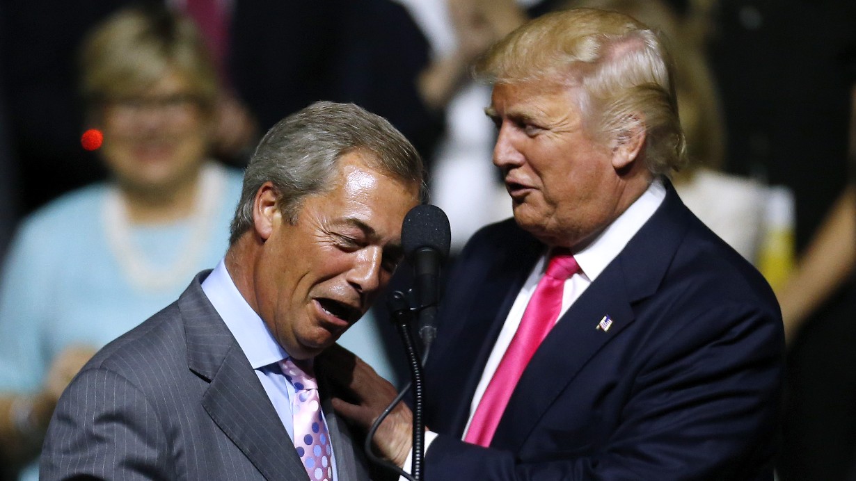 Nigel Farage and Donald Trump 