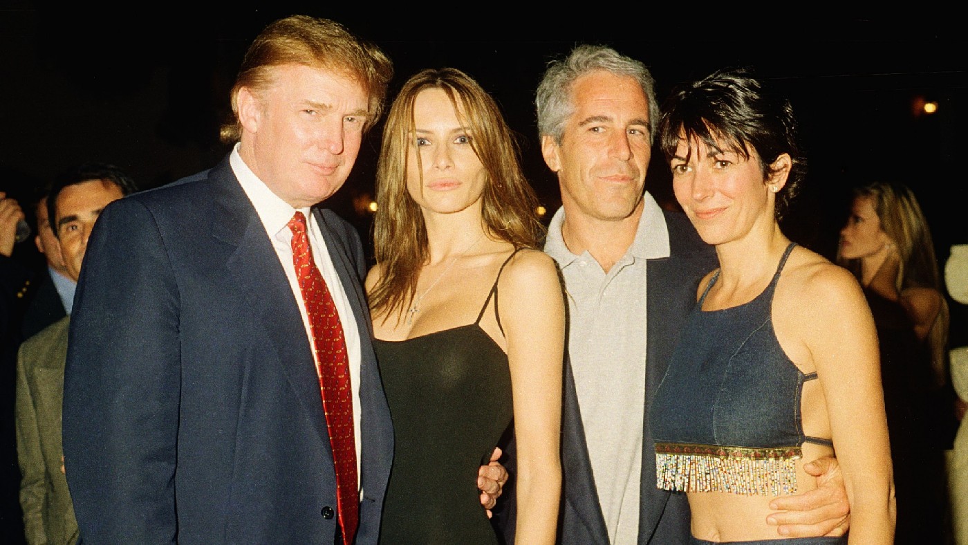 Donald and Melania Trump pictured with Jeffrey Epstein and Ghislaine Maxwell in Florida in 2000