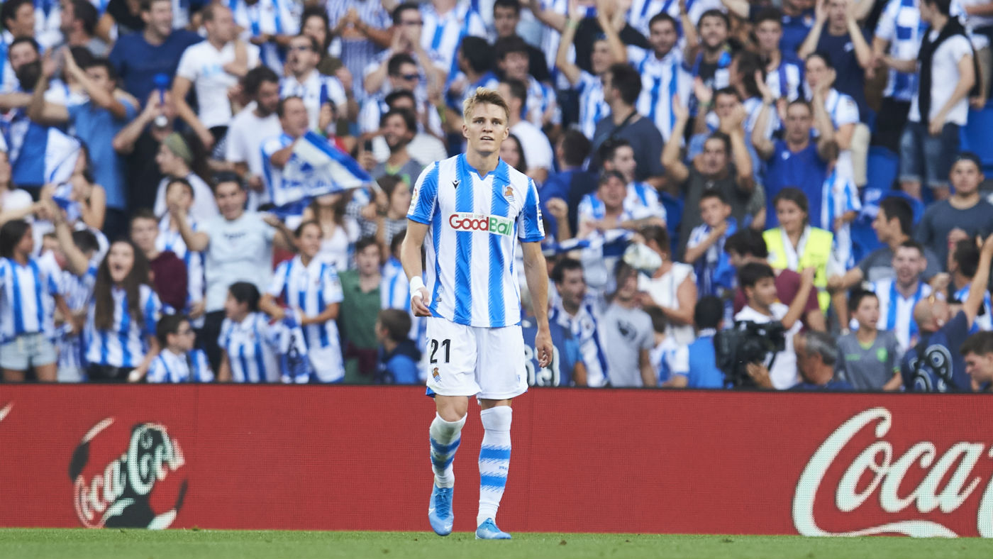 Real Madrid midfielder Martin Odegaard is currently starring on loan at Real Sociedad  