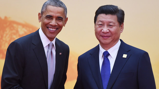 US President Barack Obama and Chinese President Xi Jinping 
