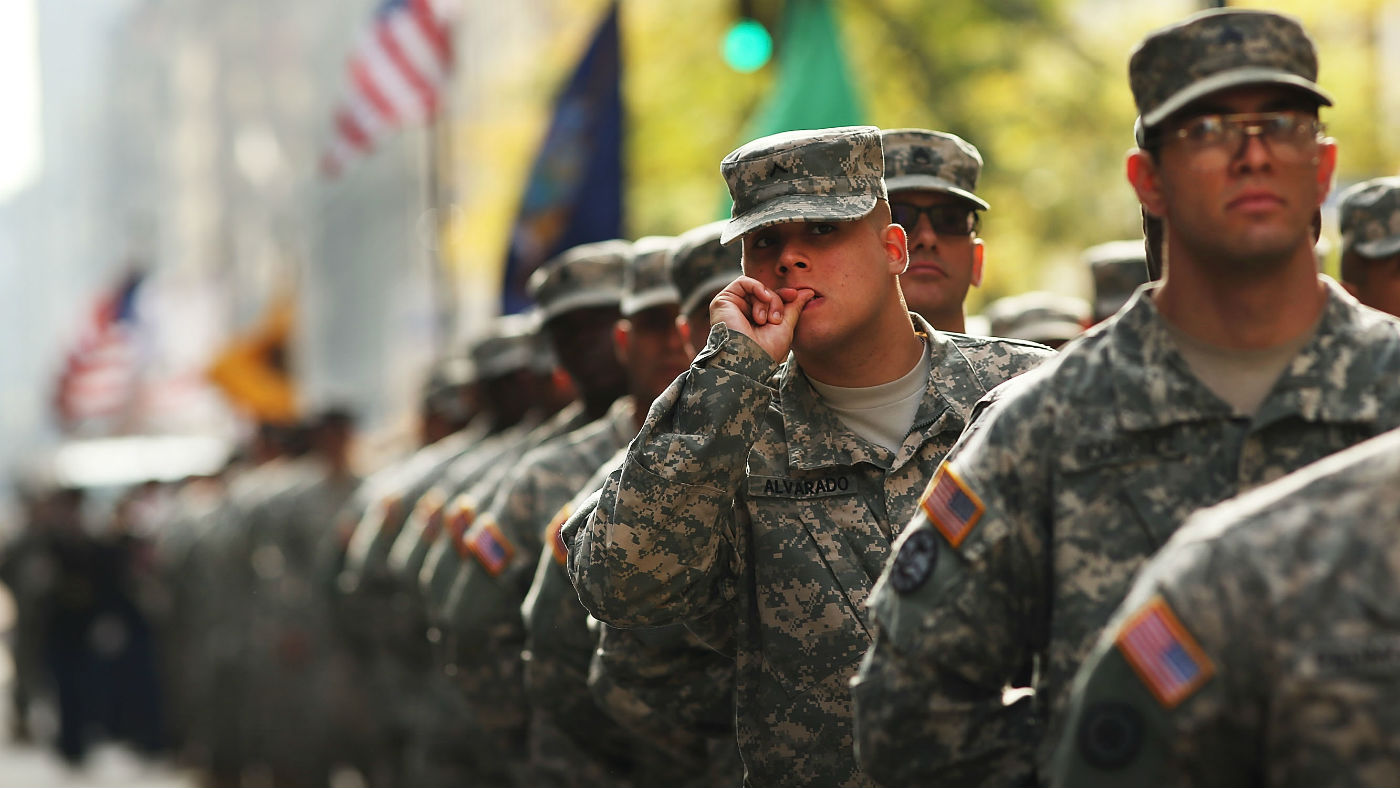 US Army soldiers mark Veterans Day in New York