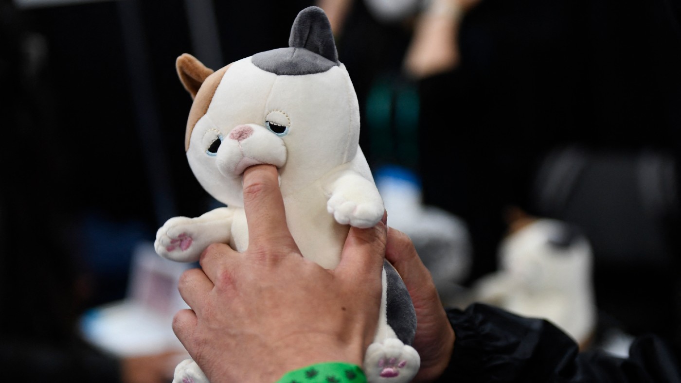 Yukai Engineering’s Amagami Ham Ham play-biting cat robot  