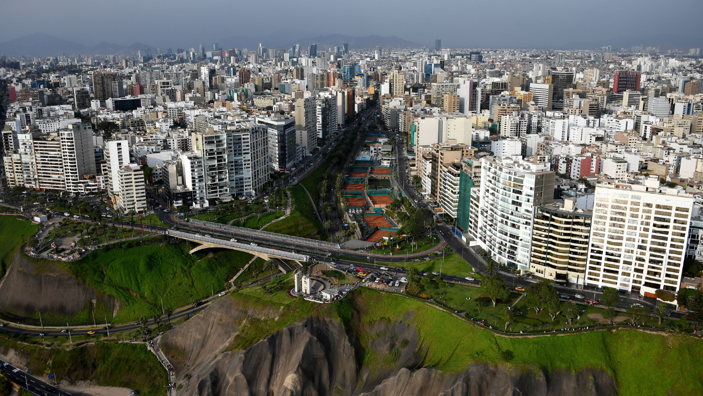 Aerial view of Lima