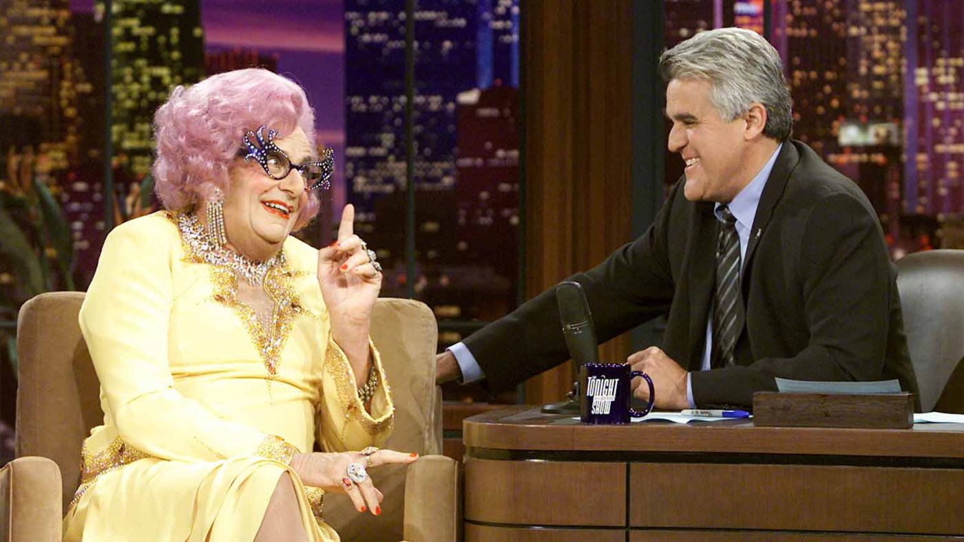 Dame Edna on the The Tonight Show with Jay Leno in 2003
