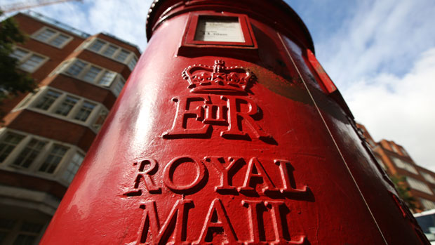 A Royal Mail post box in central London 