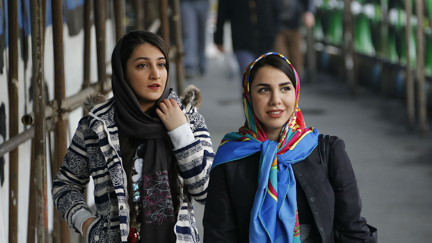 Iranian women wearing the hijab in Tehran earlier this year