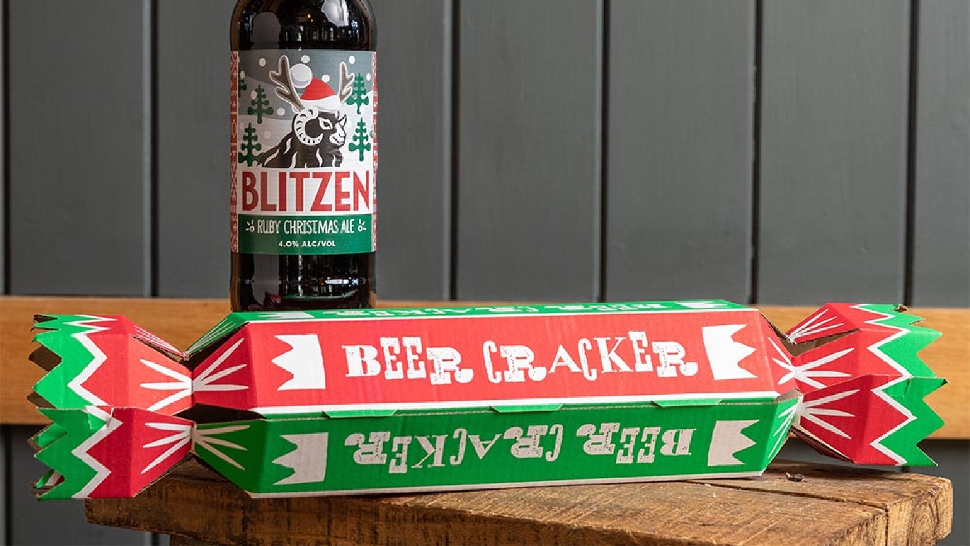 Christmas beer crackers