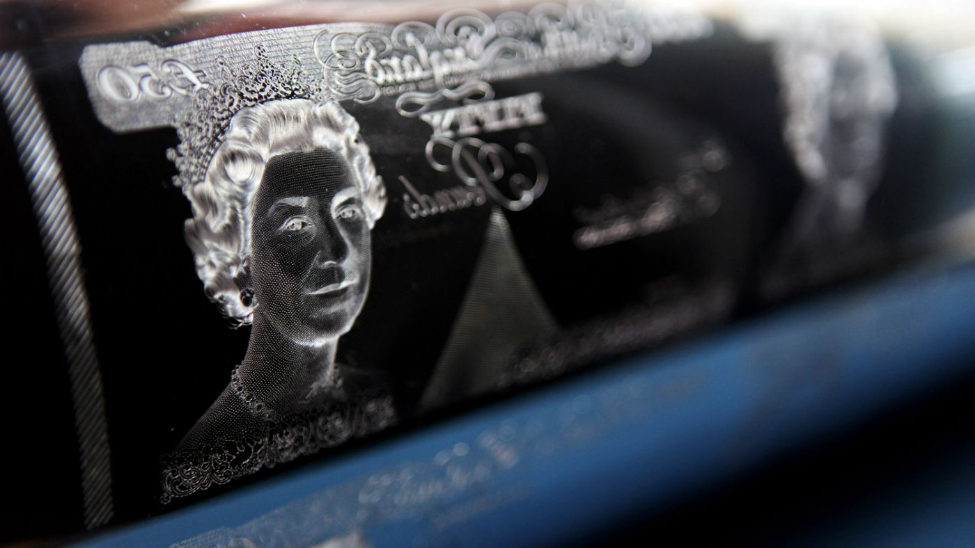 A printing plate for the £50 note
