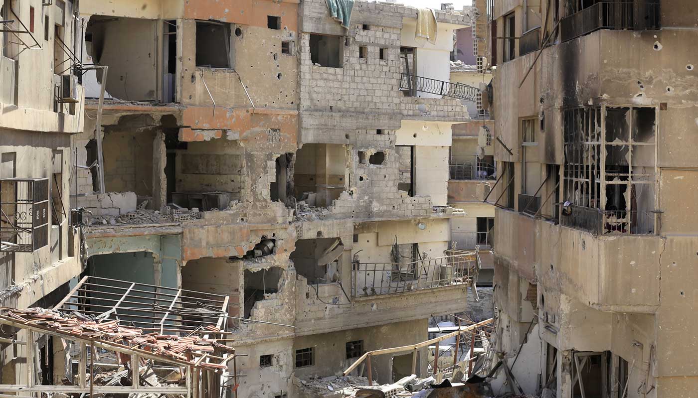 The city of Douma has suffered heavy fighting for the past two months
