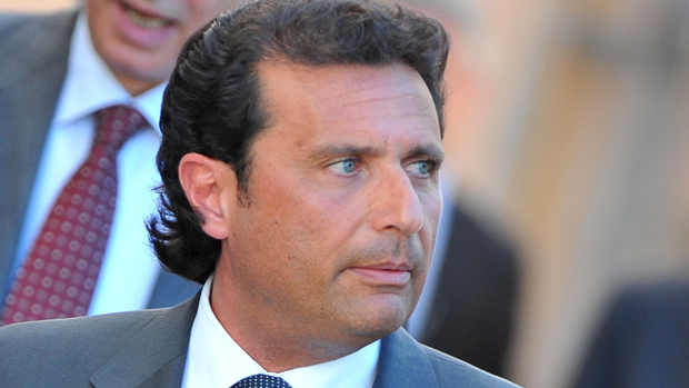 Costa Concordia captain Francesco Schettino leaves after a session of the trial in the Costa Concordia cruise ship disaster on April 15, 2013 in Grossetto. The deadly Costa Concordia cruise s