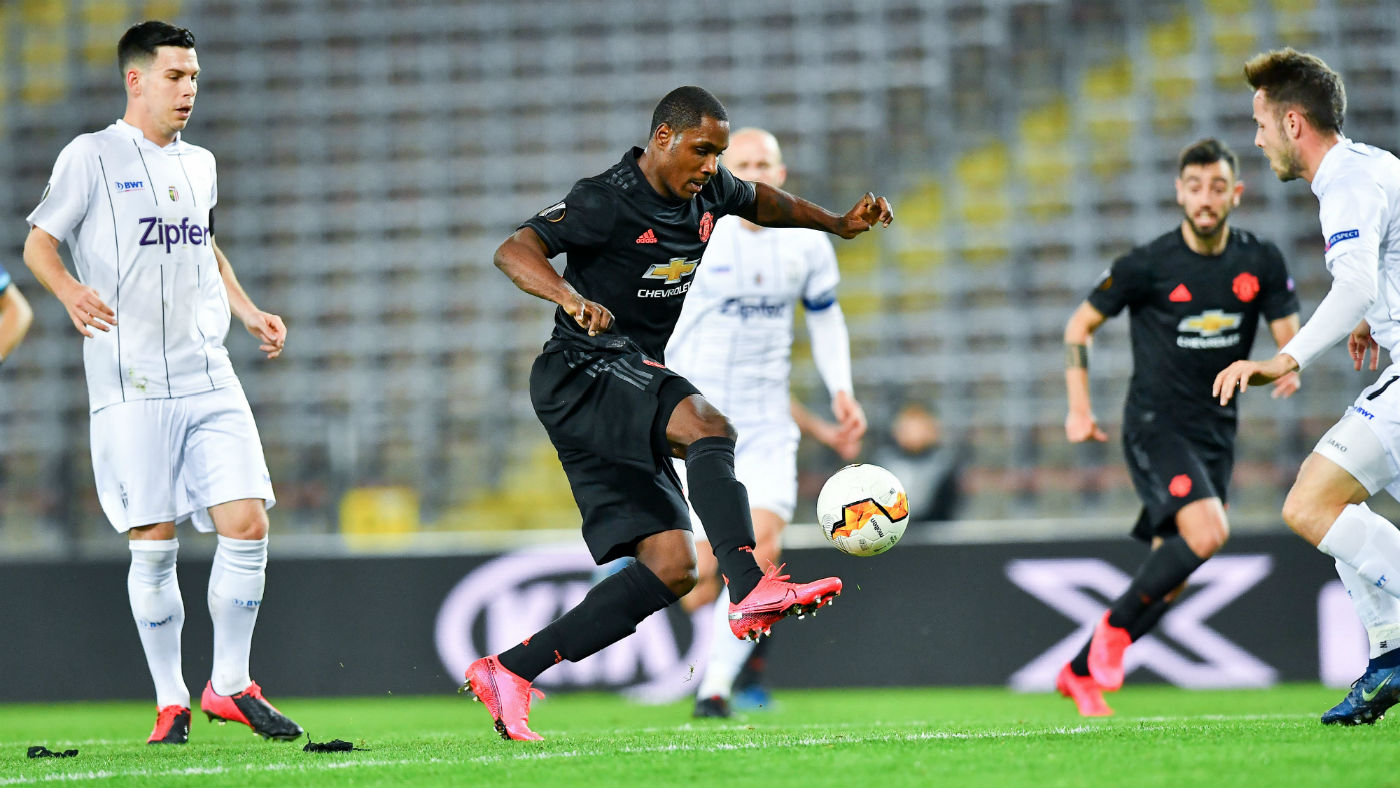 Manchester United striker Odion Ighalo opened the scoring against LASK 