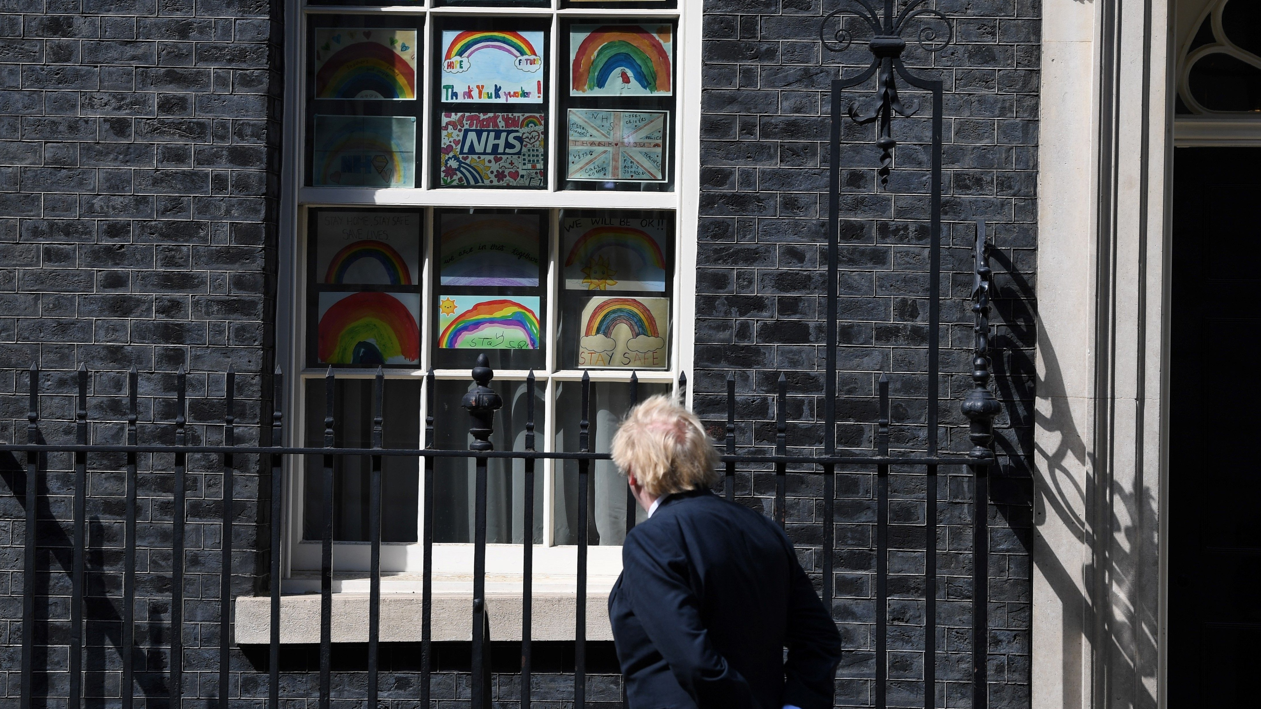 Boris Johnson outside 10 Downing Street