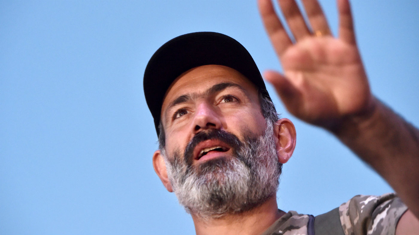Armenian opposition leader and new Prime Minister Nikol Pashinyan 