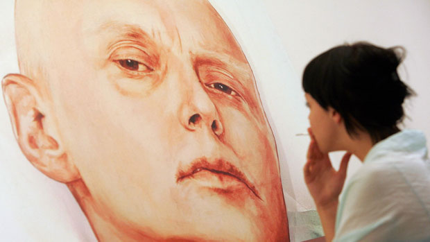 A painting of former Russian spy Alexander Litvinenko