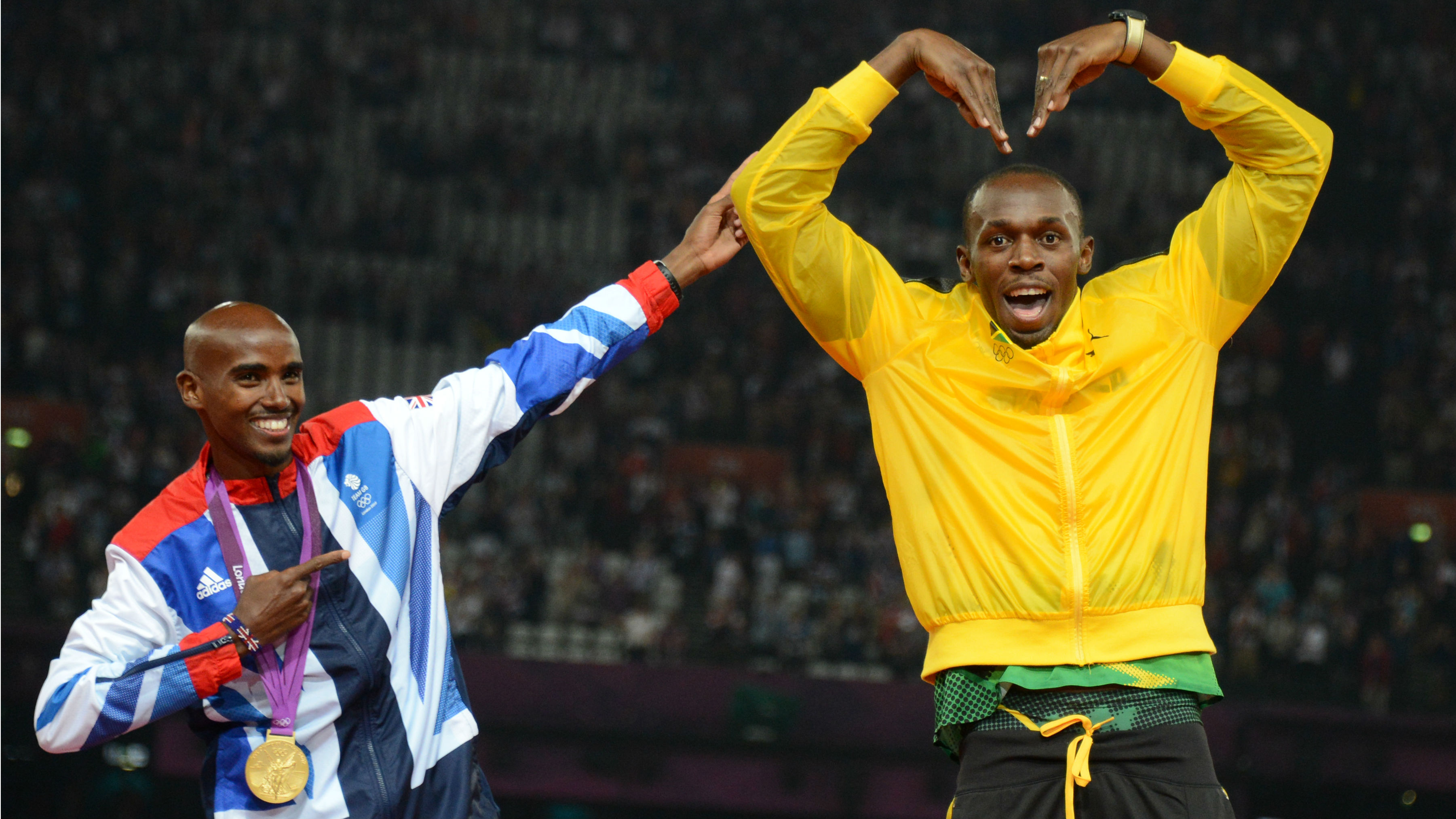 Mo Farah Usain Bolt 2012