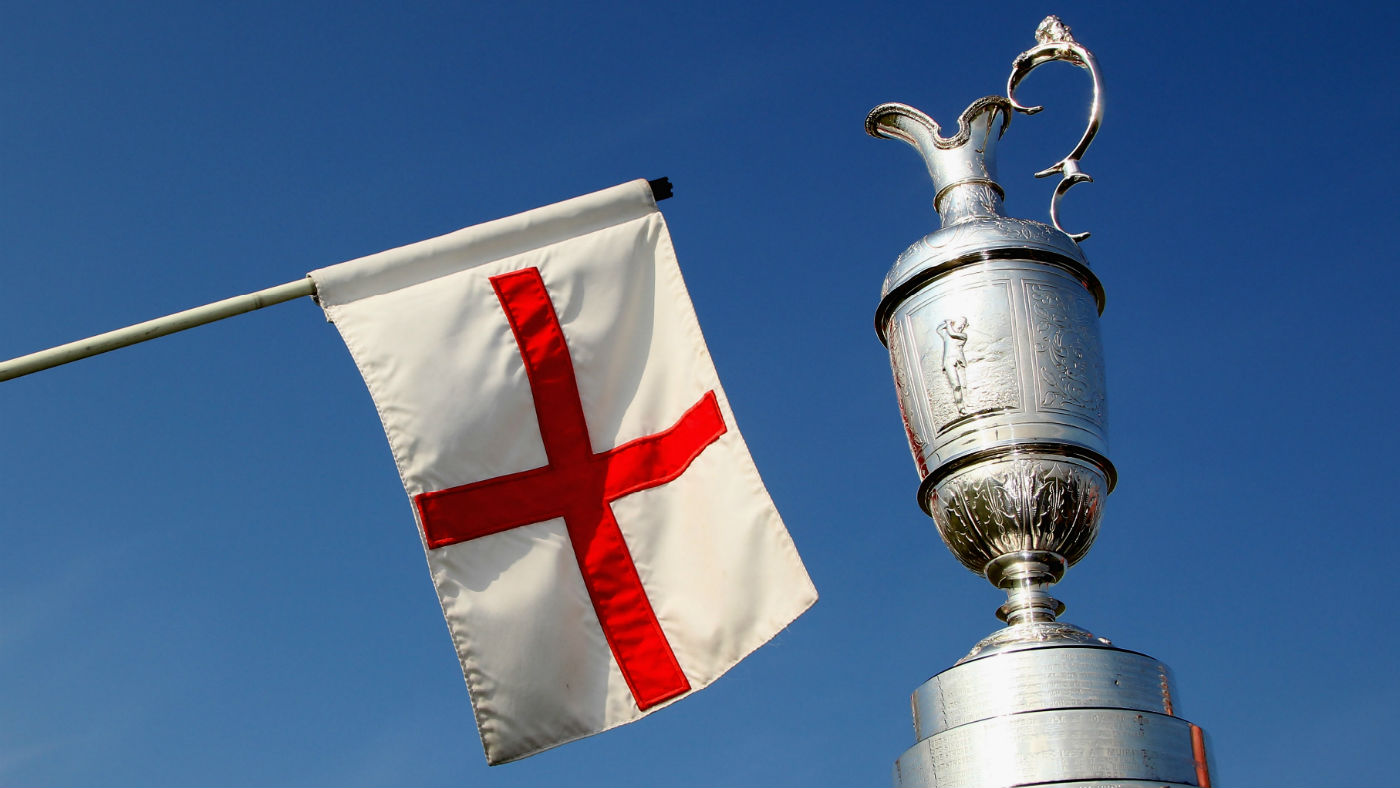 The Open’s Claret Jug pictured at Royal St George’s in Sandwich, Kent 