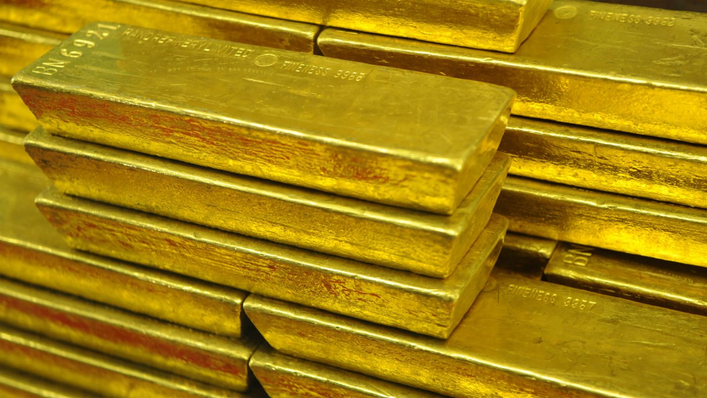 Gold bars in the Czech central bank